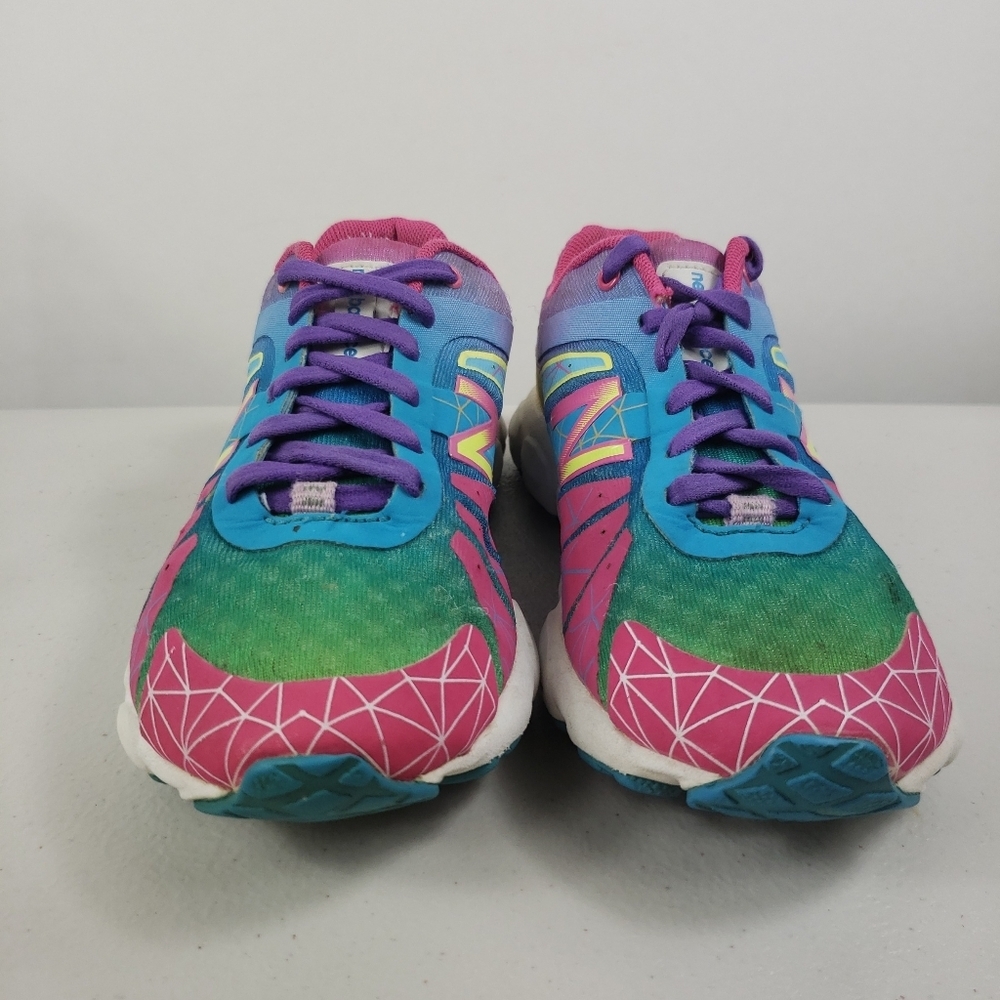 NEW BALANCE LACE-UP RUNNING Sz 1M Girls Sneakers - Picture 8 of 12